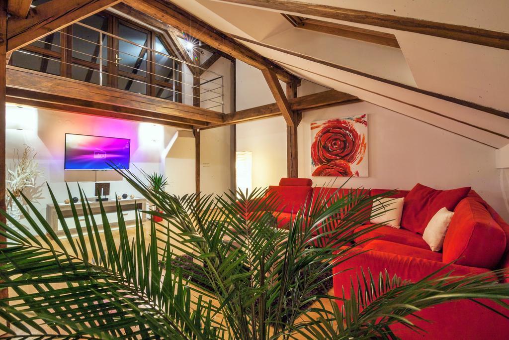 Amazing Charles Bridge Apartment Prag Rum bild